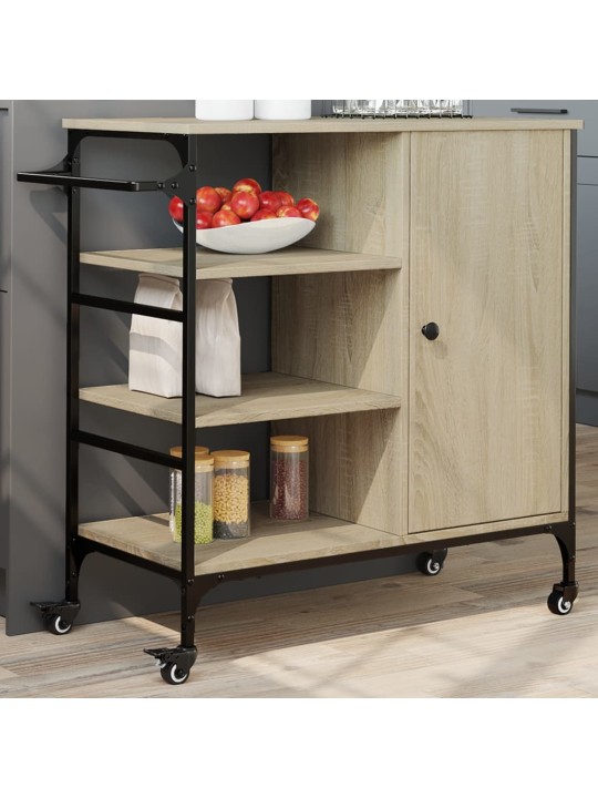 Kuchyňský vozík dub sonoma 87,5x38,5x84,5 cm kompozitní dřevo