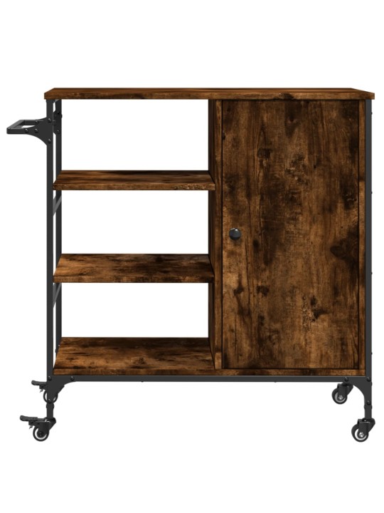 Kuchyňský vozík kouřový dub 87,5x38,5x84,5 cm kompozitní dřevo