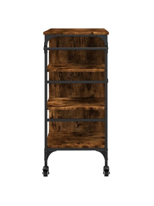 Kuchyňský vozík kouřový dub 87,5x38,5x84,5 cm kompozitní dřevo