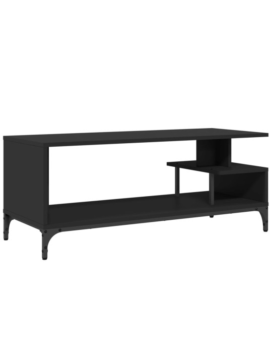 TV stolek černý 102x40x41 cm kompozit a práškově lakovaná ocel