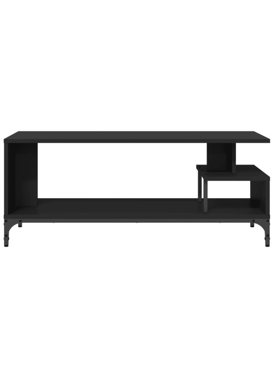 TV stolek černý 102x40x41 cm kompozit a práškově lakovaná ocel