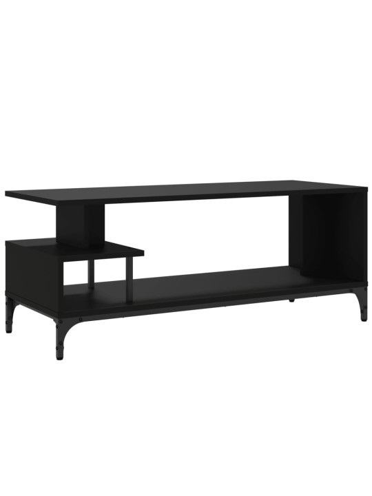 TV stolek černý 102x40x41 cm kompozit a práškově lakovaná ocel