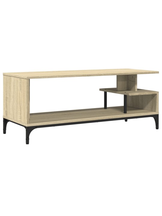 TV stolek dub sonoma 102x40x41 cm kompozitní dřevo a ocel