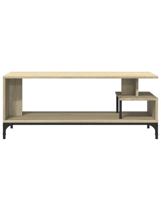TV stolek dub sonoma 102x40x41 cm kompozitní dřevo a ocel