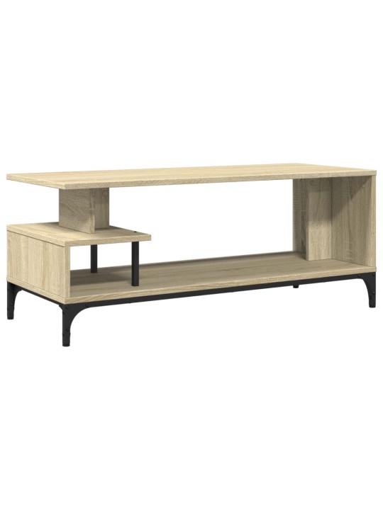 TV stolek dub sonoma 102x40x41 cm kompozitní dřevo a ocel