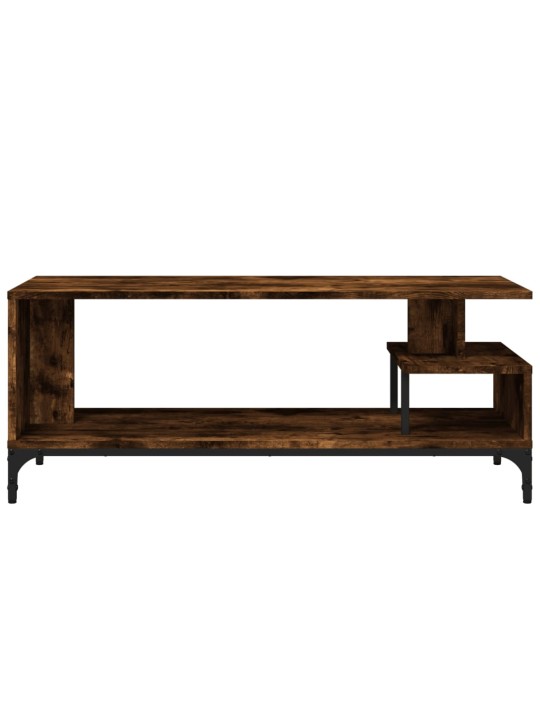 TV stolek kouřový dub 102 x 40 x 41 cm kompozitní dřevo a ocel