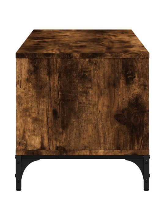 TV stolek kouřový dub 102 x 40 x 41 cm kompozitní dřevo a ocel