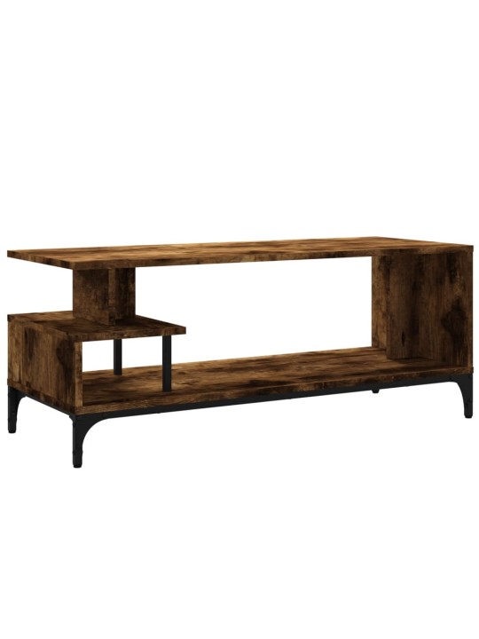 TV stolek kouřový dub 102 x 40 x 41 cm kompozitní dřevo a ocel