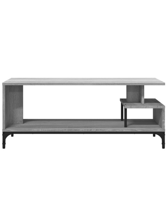 TV stolek šedý sonoma 102 x 40 x 41 cm kompozitní dřevo a ocel