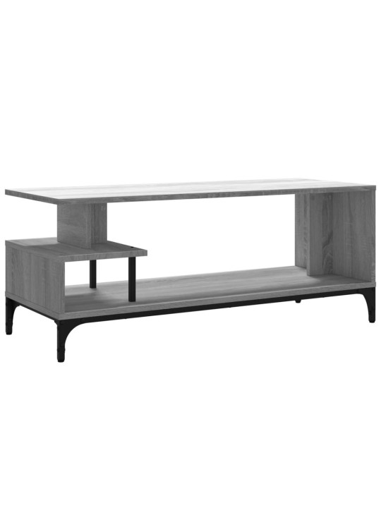 TV stolek šedý sonoma 102 x 40 x 41 cm kompozitní dřevo a ocel