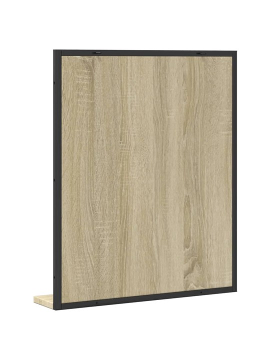 Koupelnové zrcadlo s poličkou dub sonoma 50x12x60 cm kompozit