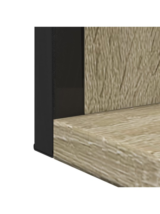 Koupelnové zrcadlo s poličkou dub sonoma 50x12x60 cm kompozit