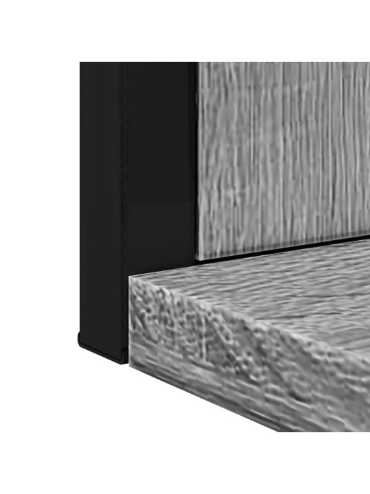 Koupelnové zrcadlo s poličkou šedé sonoma 50x12x60 cm kompozit