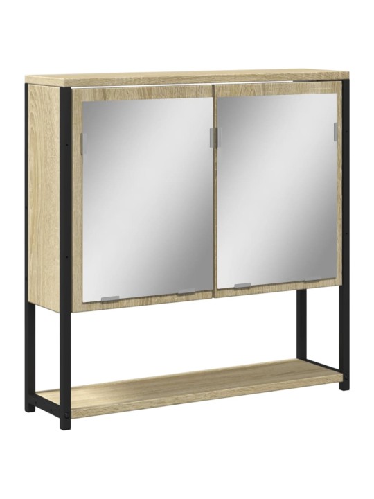 Koupelnová skříňka se zrcadlem dub sonoma 60x16x60 cm kompozit