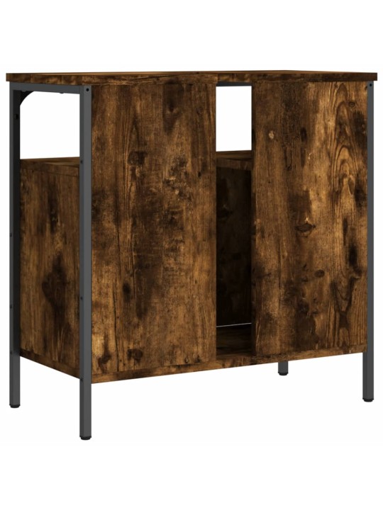 Koupelnová skříňka pod umyvadlo kouřový dub 60x30x60cm kompozit