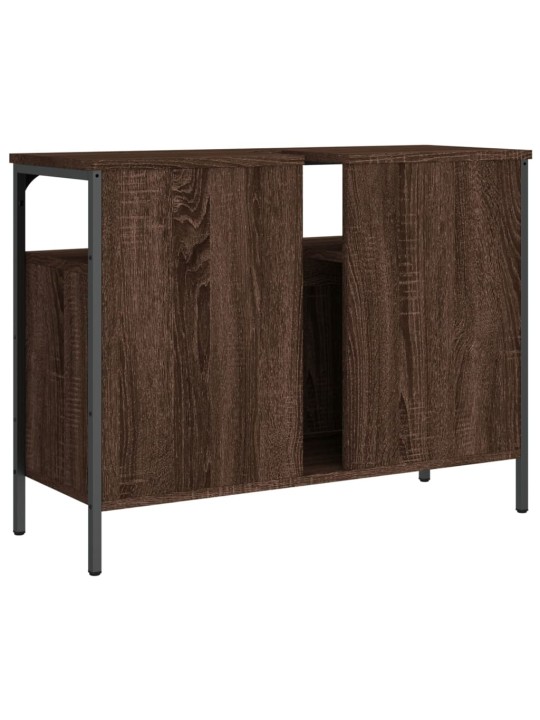 Koupelnová skříňka pod umyvadlo hnědý dub 80x30x60 cm kompozit