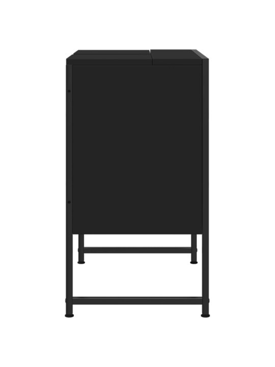 Koupelnová skříňka pod umyvadlo černá 60x33x60 cm kompozit