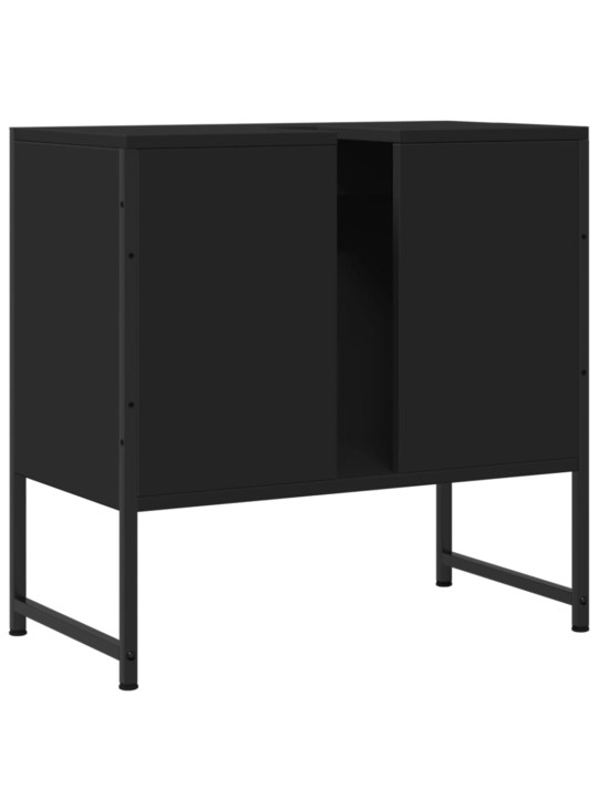 Koupelnová skříňka pod umyvadlo černá 60x33x60 cm kompozit