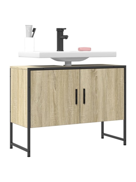 Koupelnová skříňka pod umyvadlo dub sonoma 80x33x60 cm kompozit