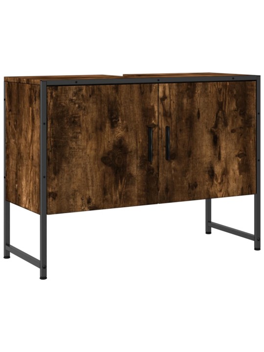 Koupelnová skříňka pod umyvadlo kouřový dub 80x33x60cm kompozit