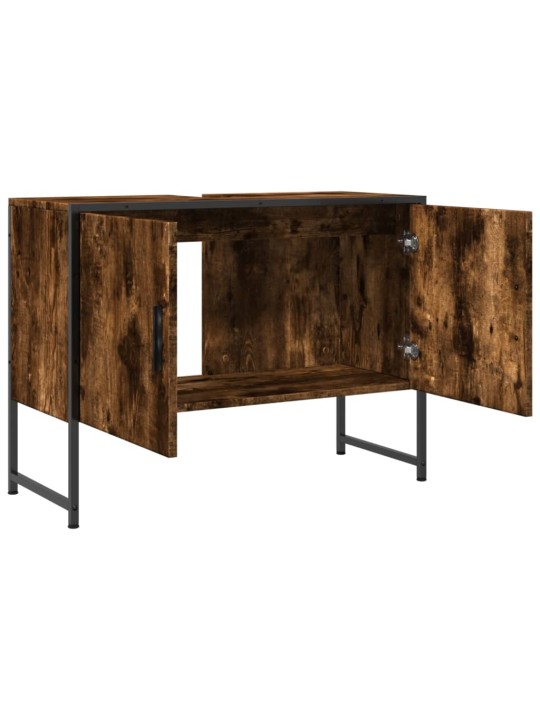 Koupelnová skříňka pod umyvadlo kouřový dub 80x33x60cm kompozit