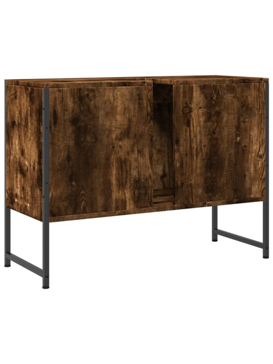 Koupelnová skříňka pod umyvadlo kouřový dub 80x33x60cm kompozit
