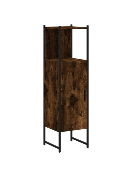 Koupelnová skříňka kouřový dub 33x33x120,5 cm kompozitní dřevo