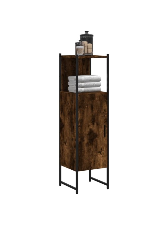 Koupelnová skříňka kouřový dub 33x33x120,5 cm kompozitní dřevo