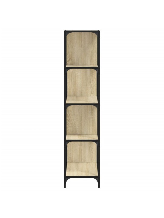 Knihovna se 4 schody dub sonoma 139 x 33,5 x 149 cm kompozit