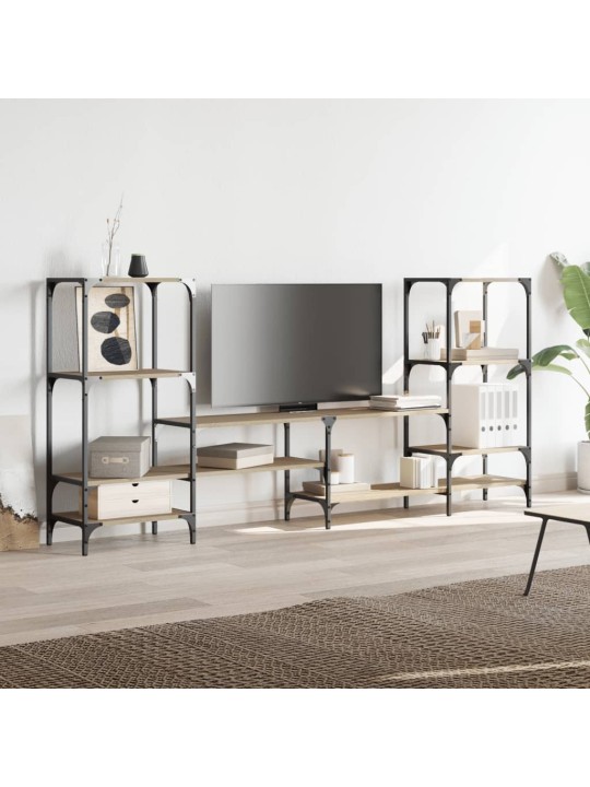 TV skříňka dub sonoma 206,5 x 28,5 x 95 cm kompozitní dřevo