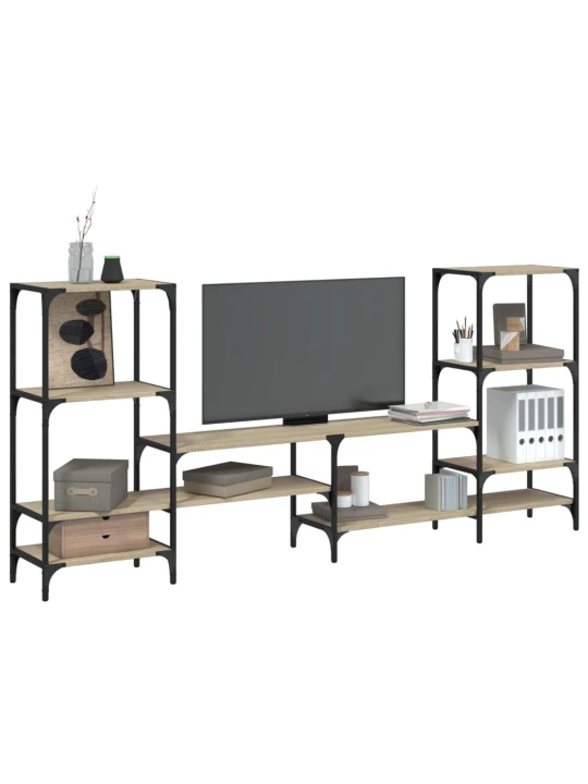 TV skříňka dub sonoma 206,5 x 28,5 x 95 cm kompozitní dřevo