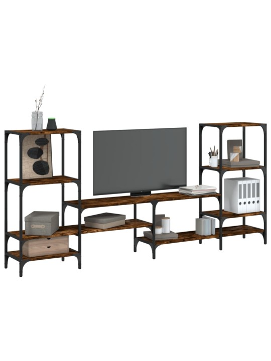 TV skříňka kouřový dub 206,5 x 28,5 x 95 cm kompozitní dřevo