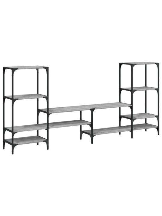 TV skříňka šedá sonoma 206,5 x 28,5 x 95 cm kompozitní dřevo