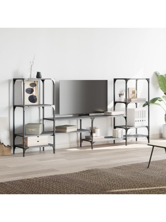 TV skříňka šedá sonoma 206,5 x 28,5 x 95 cm kompozitní dřevo