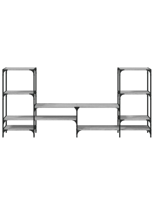 TV skříňka šedá sonoma 206,5 x 28,5 x 95 cm kompozitní dřevo