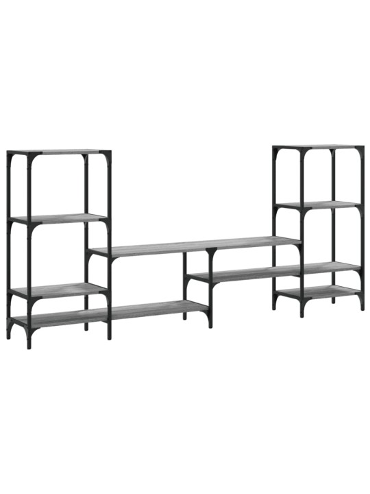 TV skříňka šedá sonoma 206,5 x 28,5 x 95 cm kompozitní dřevo