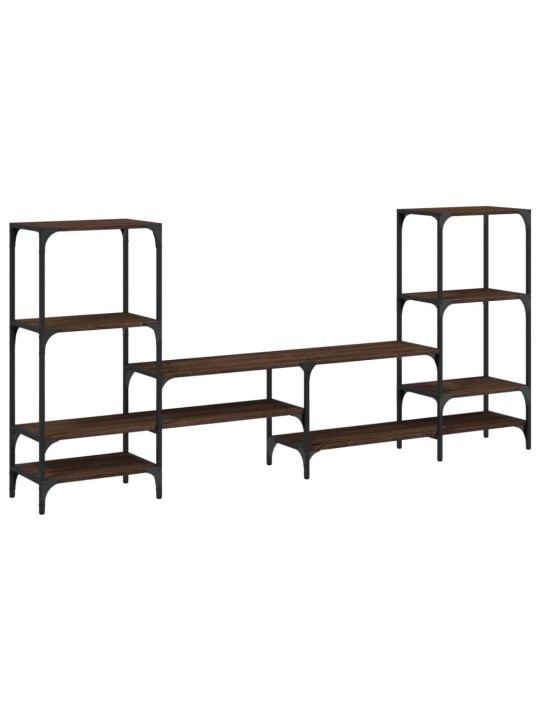 TV skříňka hnědý dub 206,5 x 28,5 x 95 cm kompozitní dřevo