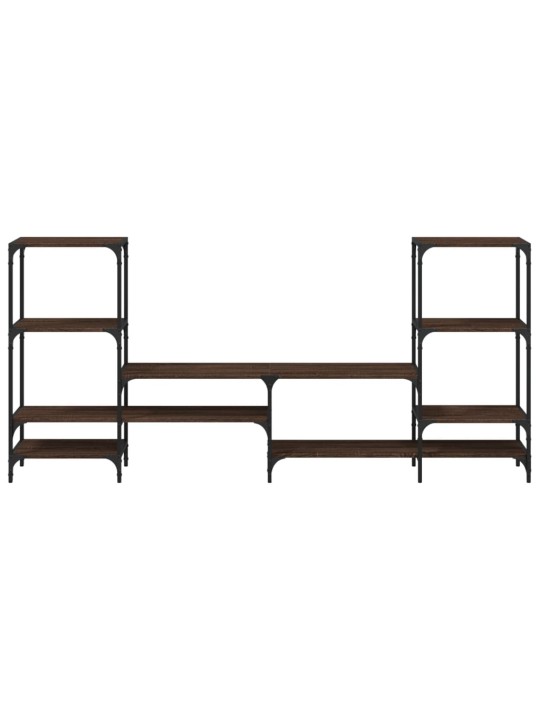 TV skříňka hnědý dub 206,5 x 28,5 x 95 cm kompozitní dřevo