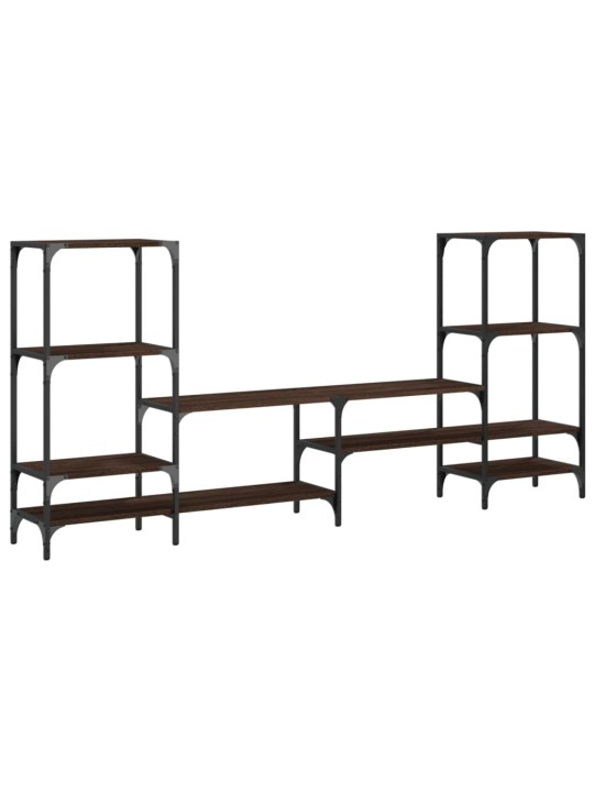 TV skříňka hnědý dub 206,5 x 28,5 x 95 cm kompozitní dřevo