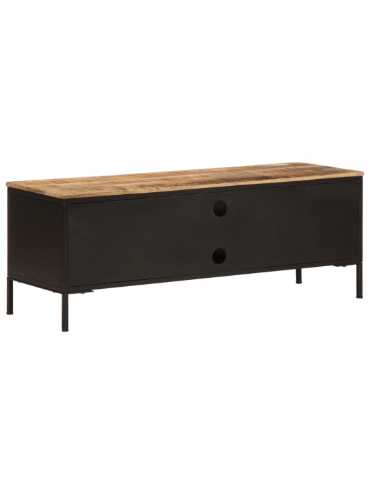 Tv skříňka 110 x 35 x 40 cm masivní hrubé mangovníkové dřevo
