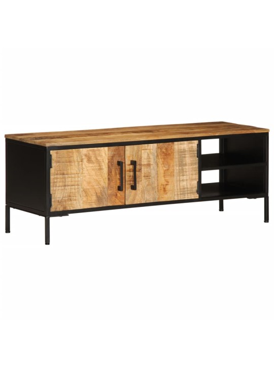 Tv skříňka 110 x 35 x 40 cm masivní hrubé mangovníkové dřevo