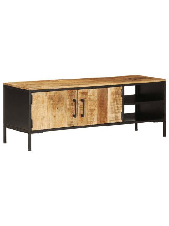 Tv skříňka 110 x 35 x 40 cm masivní hrubé mangovníkové dřevo