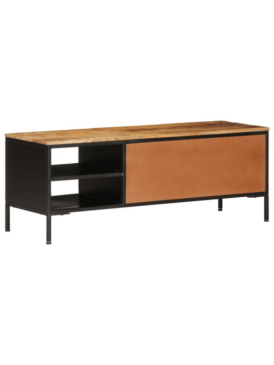 Tv skříňka 110 x 35 x 40 cm masivní hrubé mangovníkové dřevo