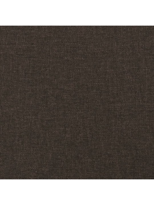 2místná rozkládací pohovka se 2 polštáři tmavě hnědá textil