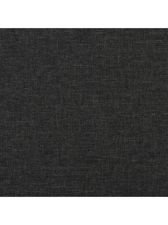 2místná rozkládací pohovka černá textil