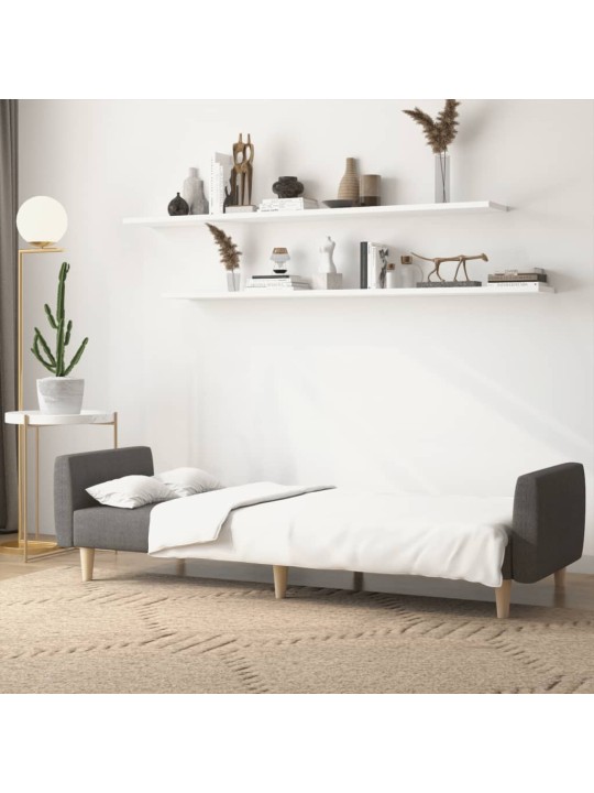 2místná rozkládací pohovka tmavě šedá textil