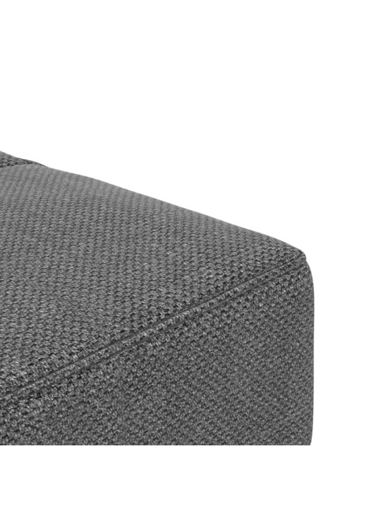 2místná rozkládací pohovka se 2 polštáři světle šedá textil