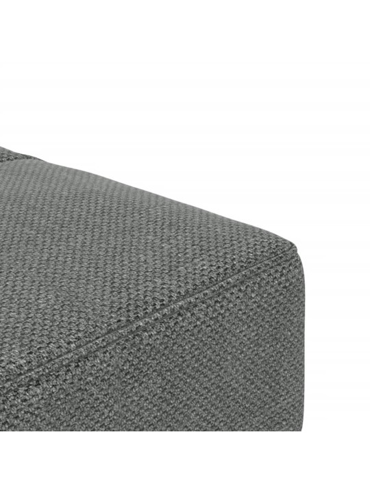 2místná rozkládací pohovka se 2 polštáři tmavě šedá textil