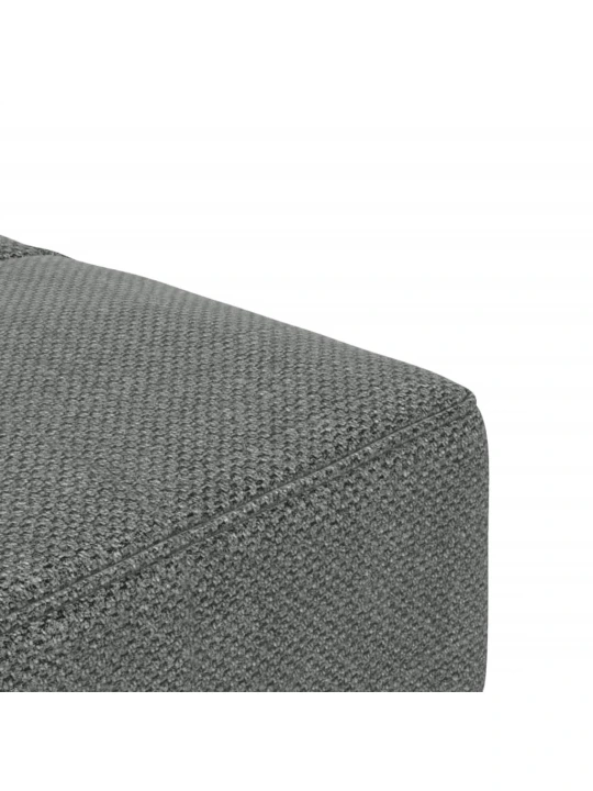 2místná rozkládací pohovka se 2 polštáři tmavě šedá textil