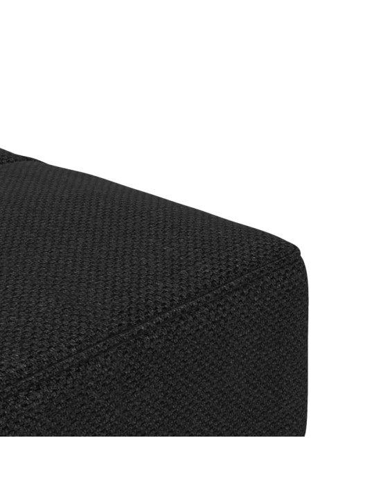 2místná rozkládací pohovka se 2 polštáři černá textil